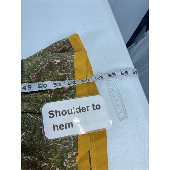 Soft Surroundings Maxi Dress Kara Tiered Floral V Neck Flowy beach size LG - Picture 8 of 9